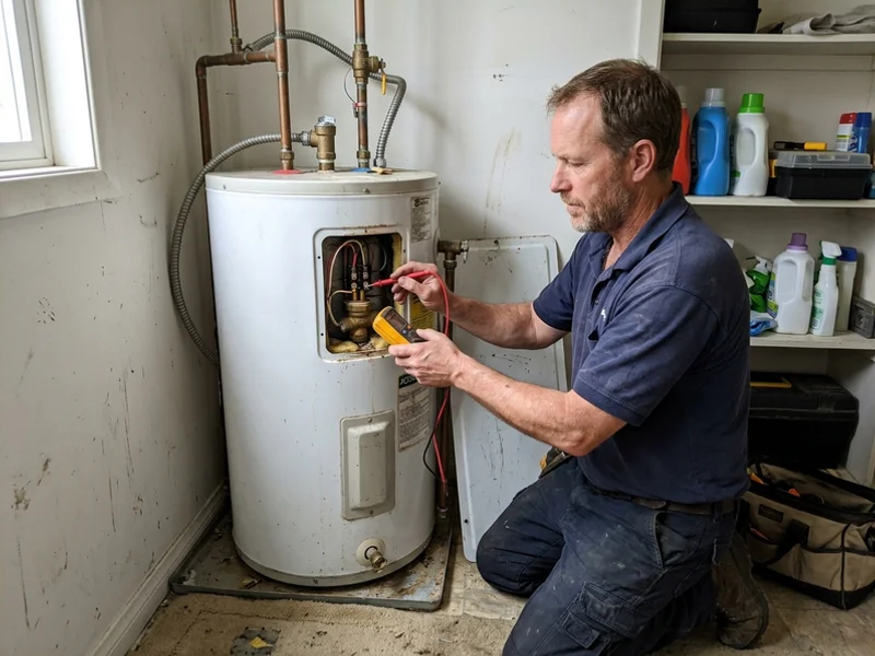 Testing a heating element with a multimeter